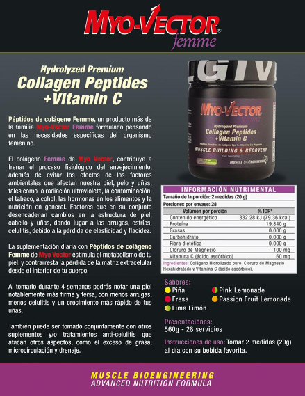 Colageno hidrolizado femme + vitamina C 560 grs