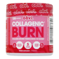 Collagenic burn; Vista de un frasco color rosa de un quemador de grasa.