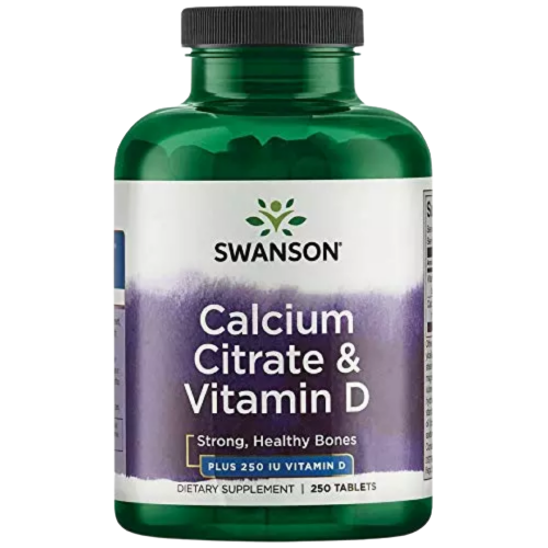 Calcium citrate & vitamin D 250 tabs